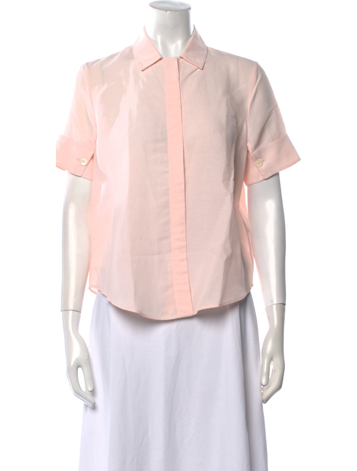 Jil Sander Short Sleeve Button-Up Top