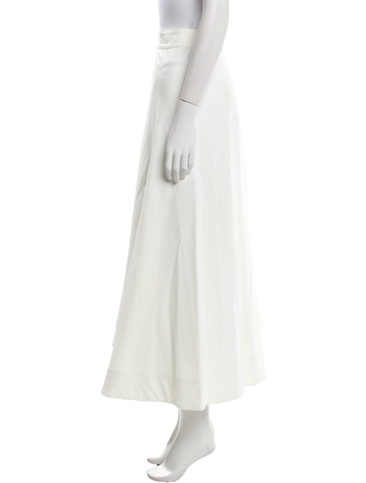 Jil Sander Embroidered Accent Midi Length Skirt