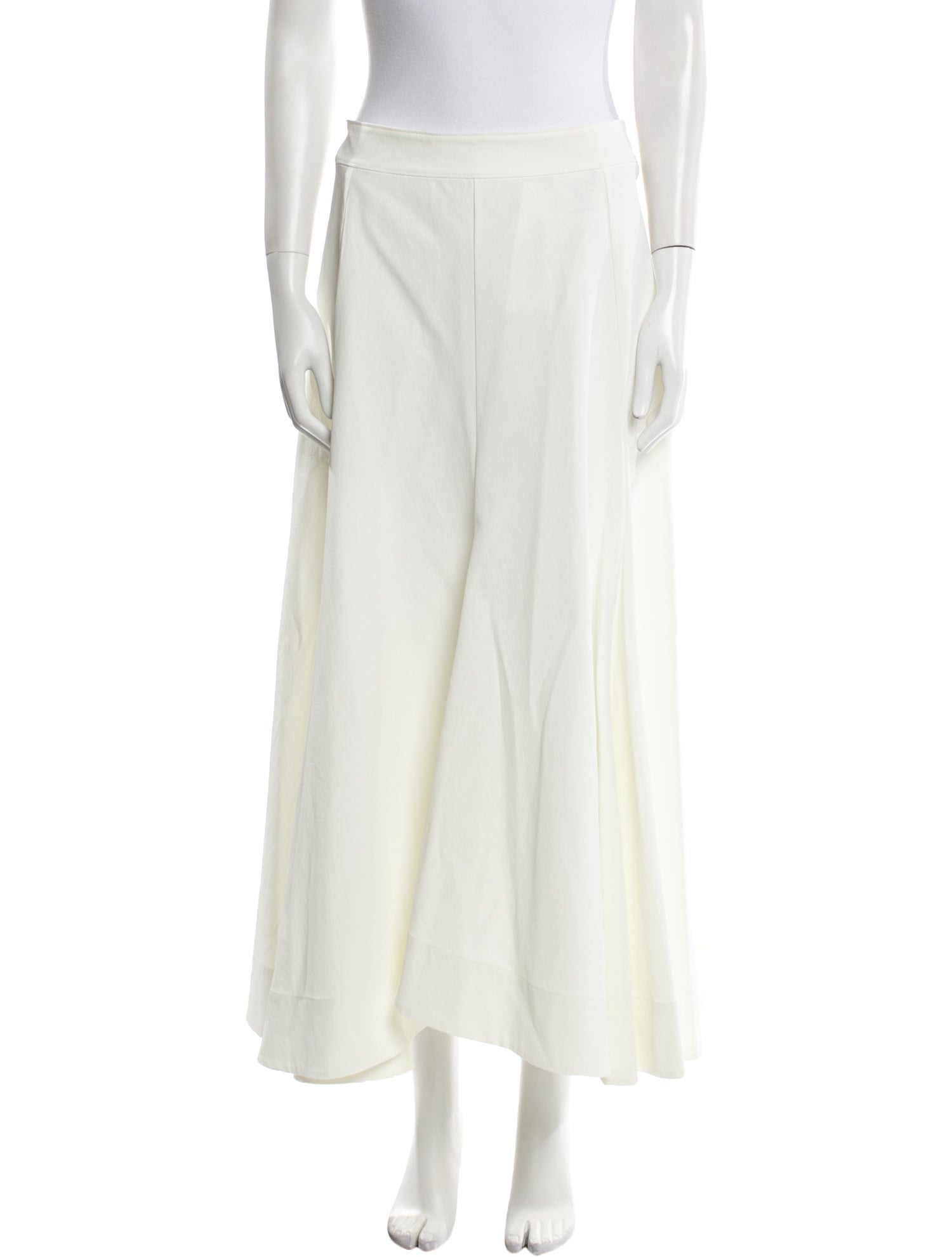 Jil Sander Embroidered Accent Midi Length Skirt