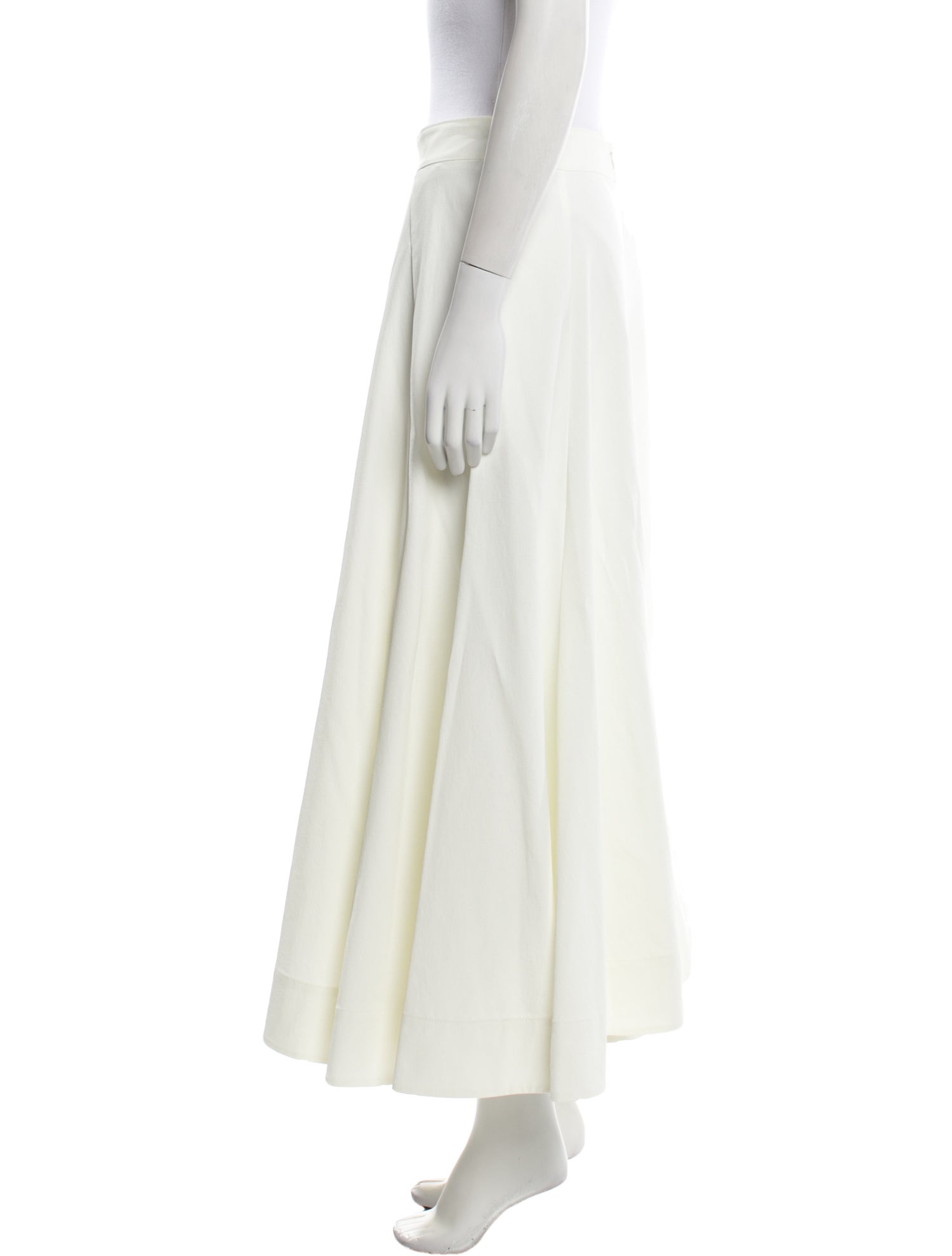 Jil Sander Embroidered Accent Midi Length Skirt