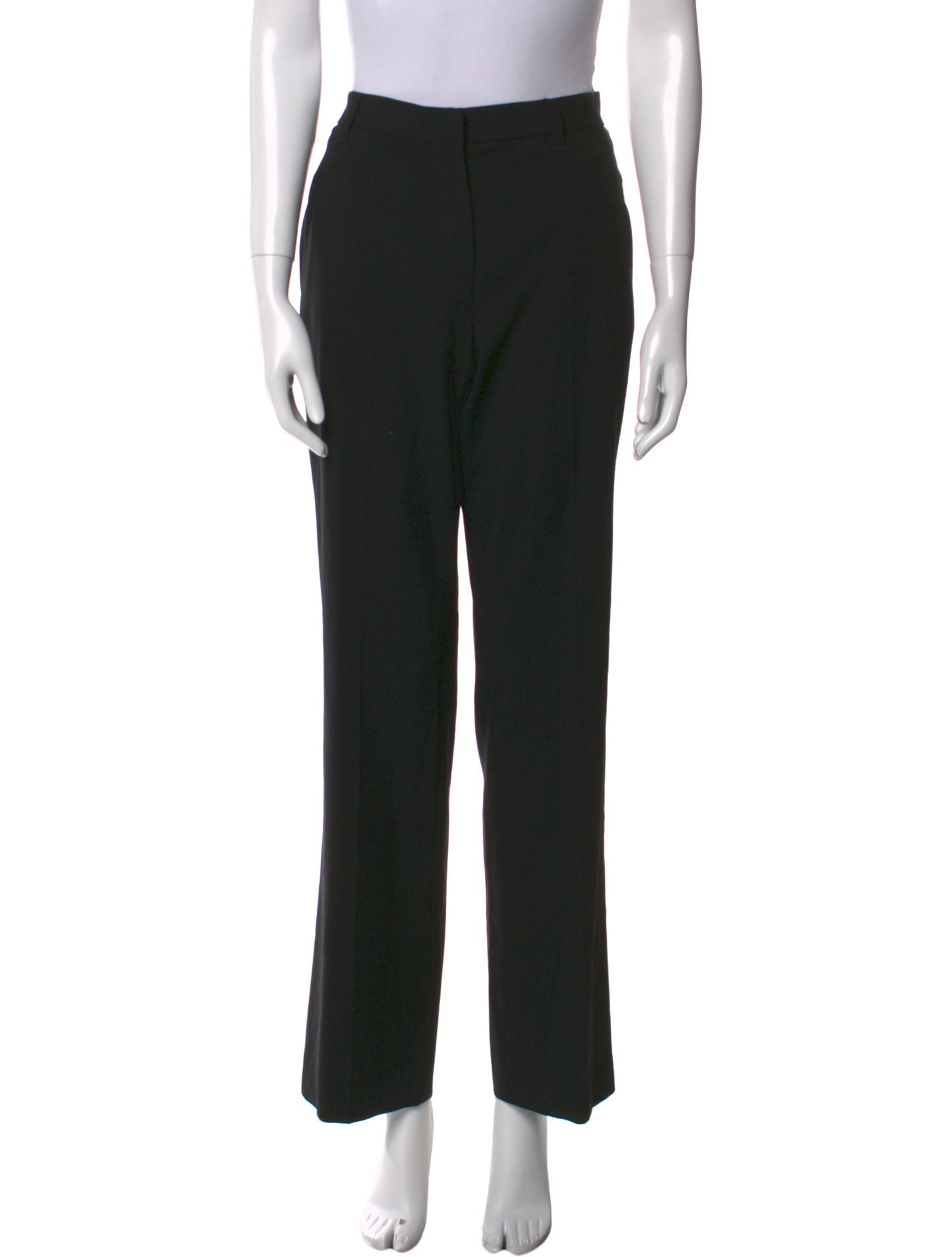 パンツ JIL SANDER STRAIGHT WIDE LEG TROUSERS 48 JIL SANDER Pinstriped wool and mohair-blend straight-leg