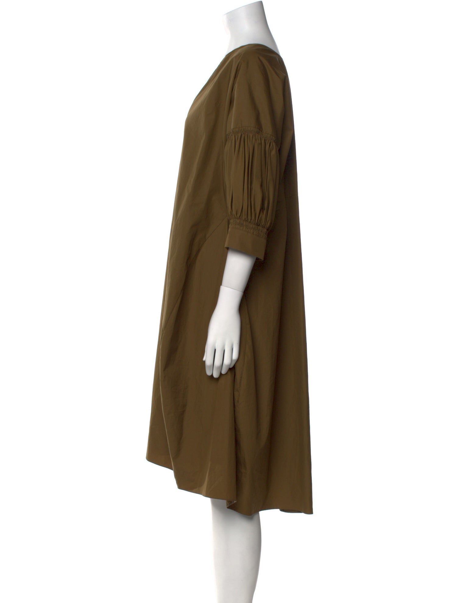 Jil Sander V-Neck Knee-Length Dress