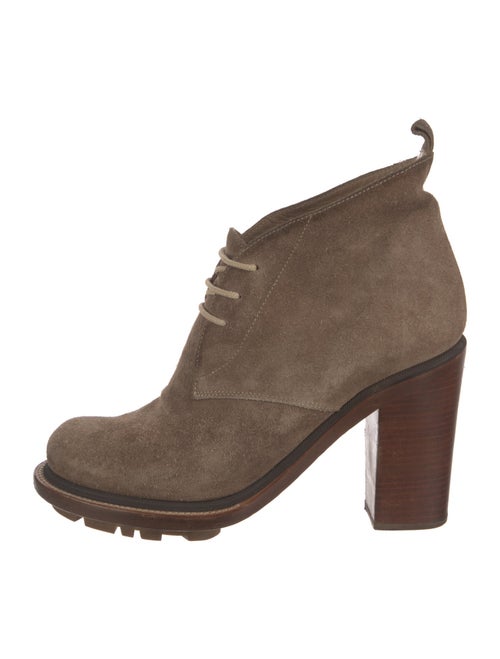 Jil Sander Suede Lace-Up Boots