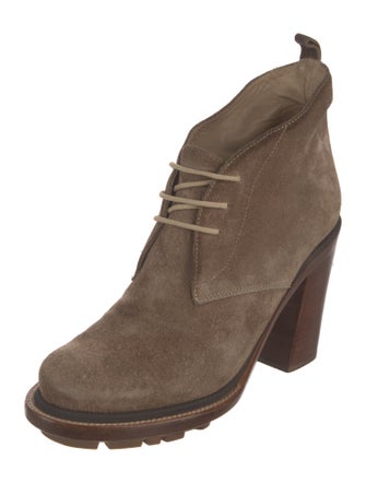 Jil Sander Suede Lace-Up Boots