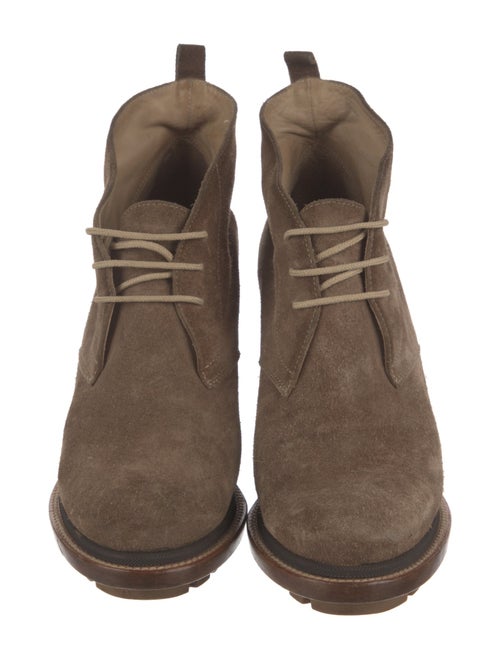 Jil Sander Suede Lace-Up Boots