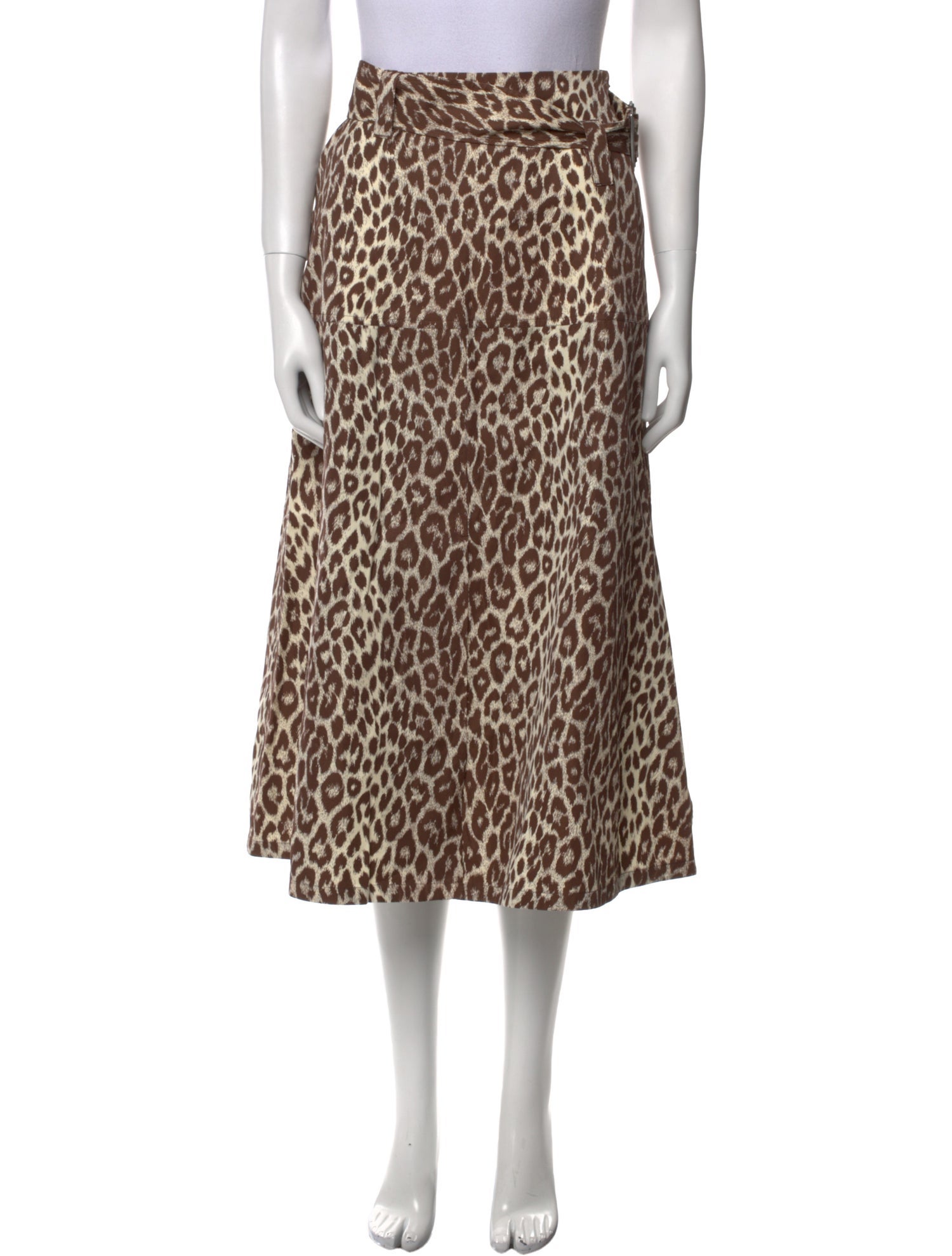 Jil Sander Animal Print Midi Length Skirt w/ Tags