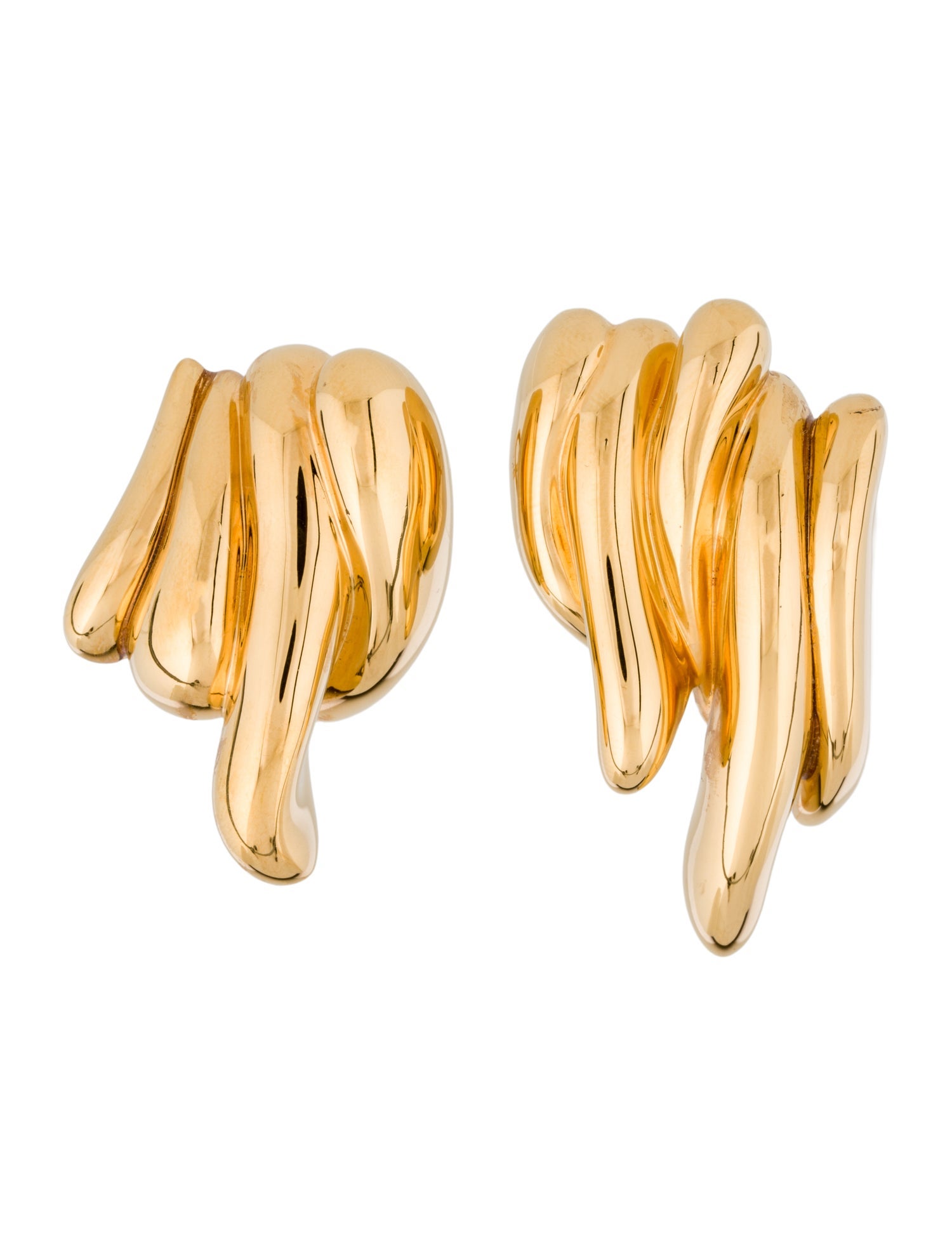 Jil Sander Irregular Shape Earclip Earrings