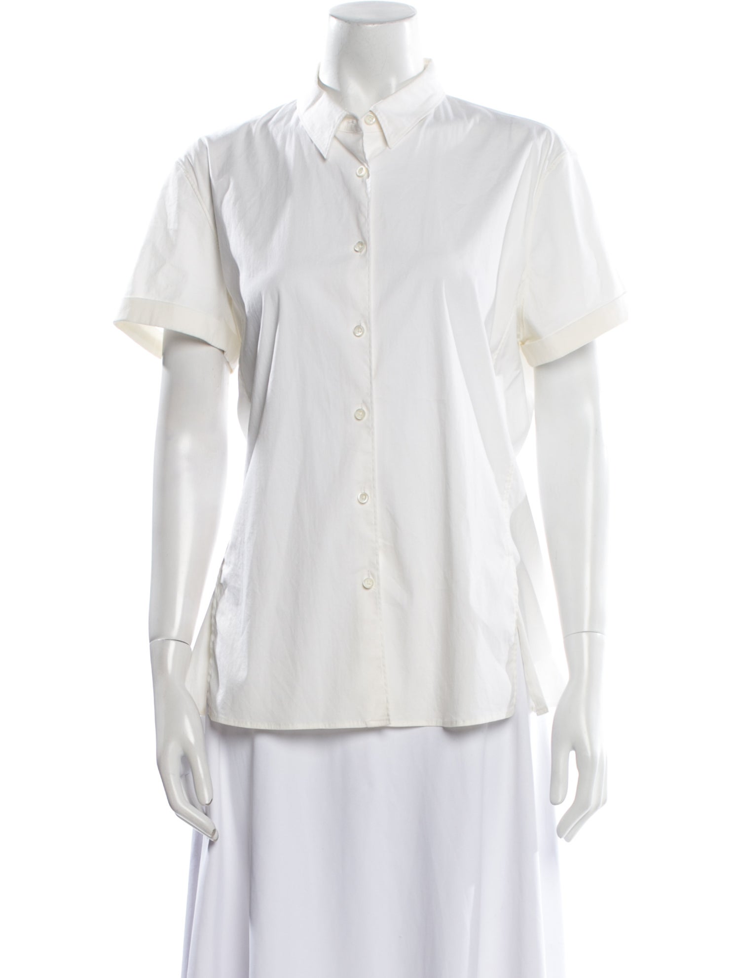 Jil Sander Short Sleeve Button-Up Top