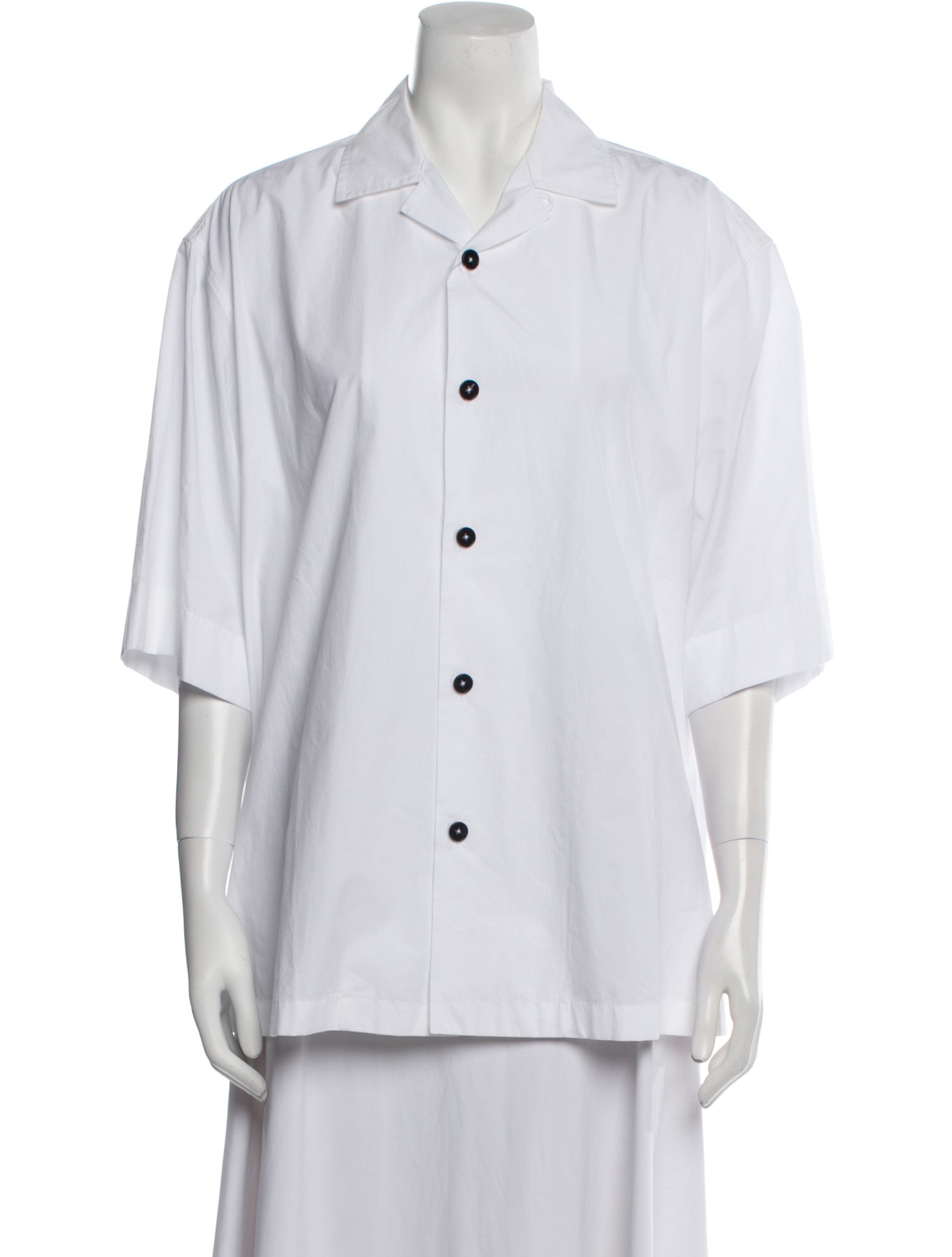Jil Sander Three-Quarter Sleeve Button-Up Top