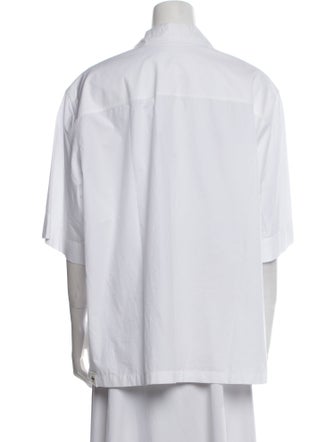 Jil Sander Three-Quarter Sleeve Button-Up Top