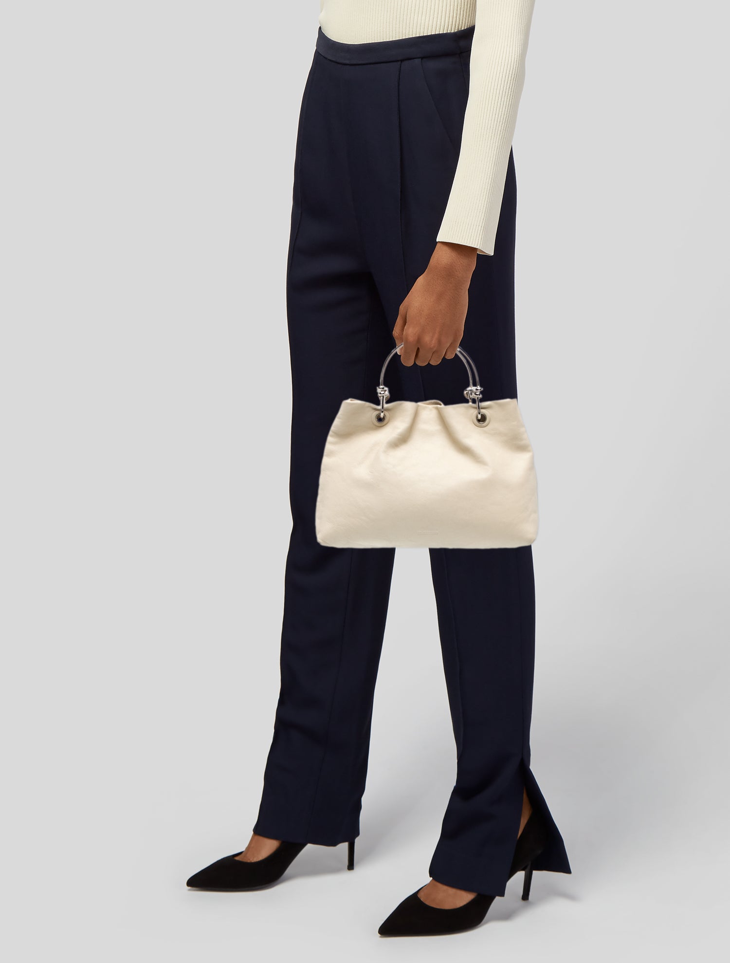 Jil Sander Leather Top Handle Bag