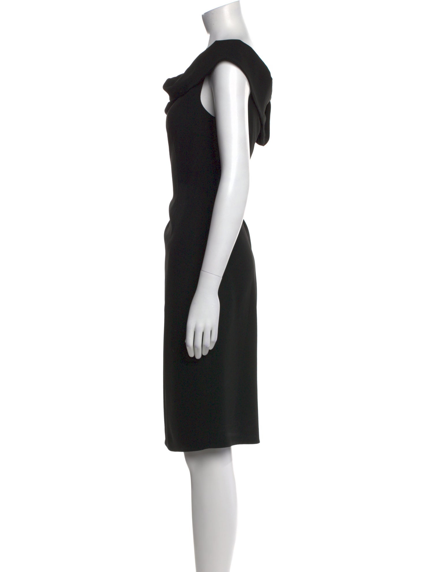 Jil Sander Cowl Neck Knee-Length Dress
