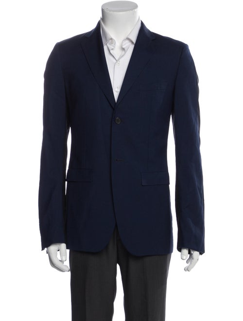 Jil Sander blue pattern print blazer