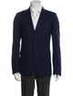 Jil Sander blue pattern print blazer