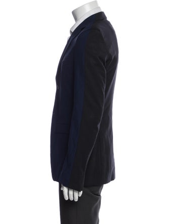 Jil Sander blue pattern print blazer