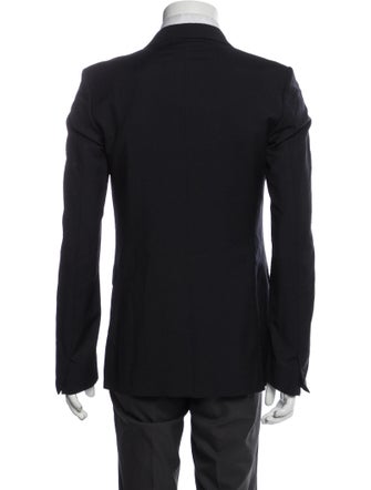 Jil Sander blue pattern print blazer