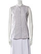Jil Sander Mock Neck Sleeveless Button-Up Top