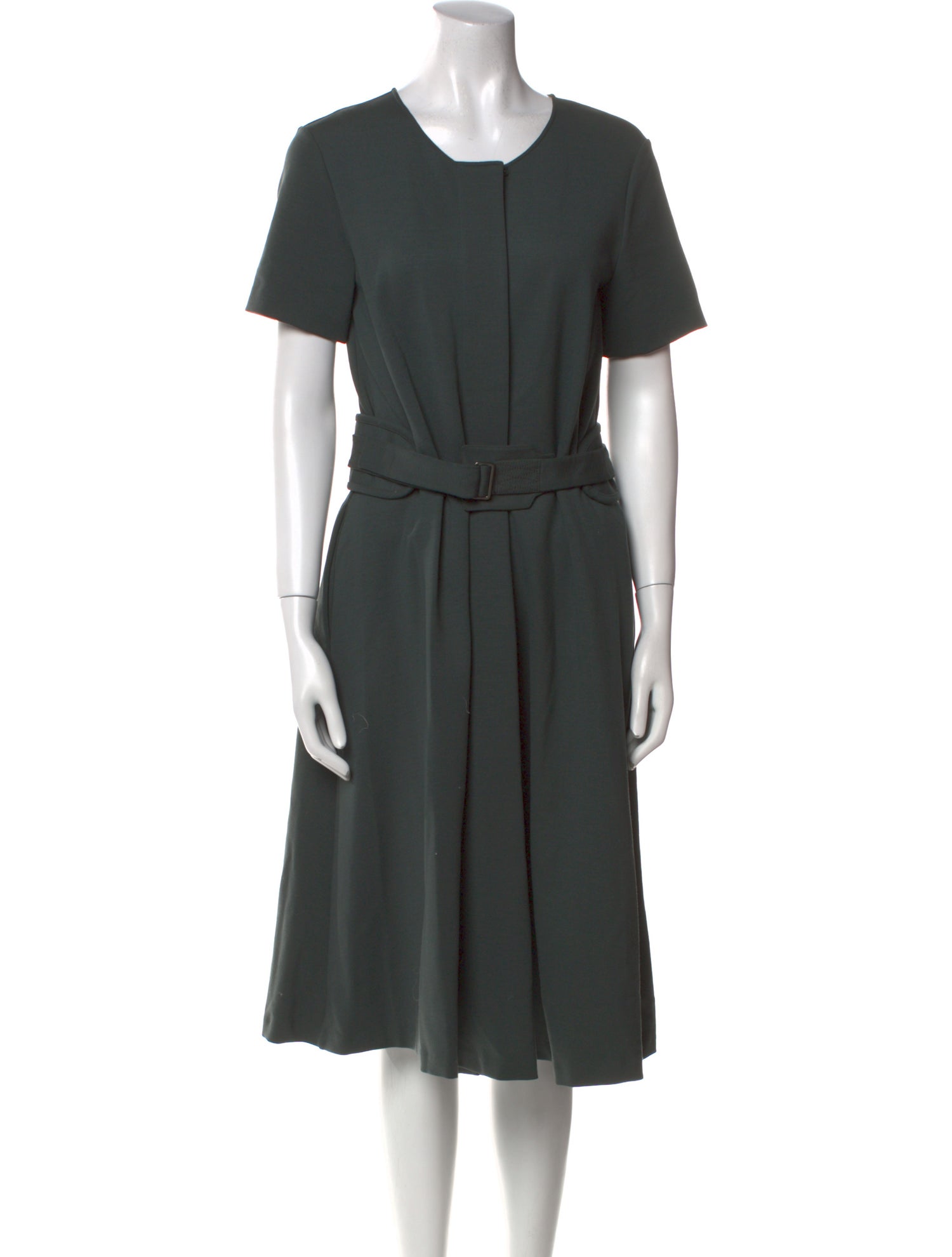 Jil Sander Wool Midi Length Dress