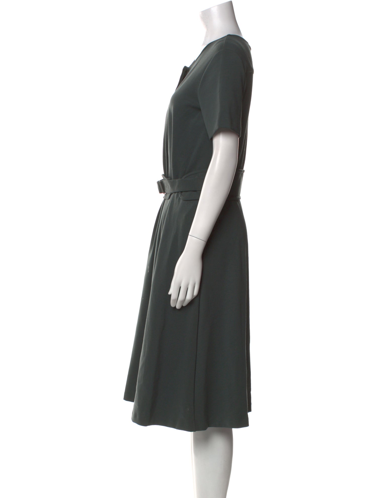 Jil Sander Wool Midi Length Dress