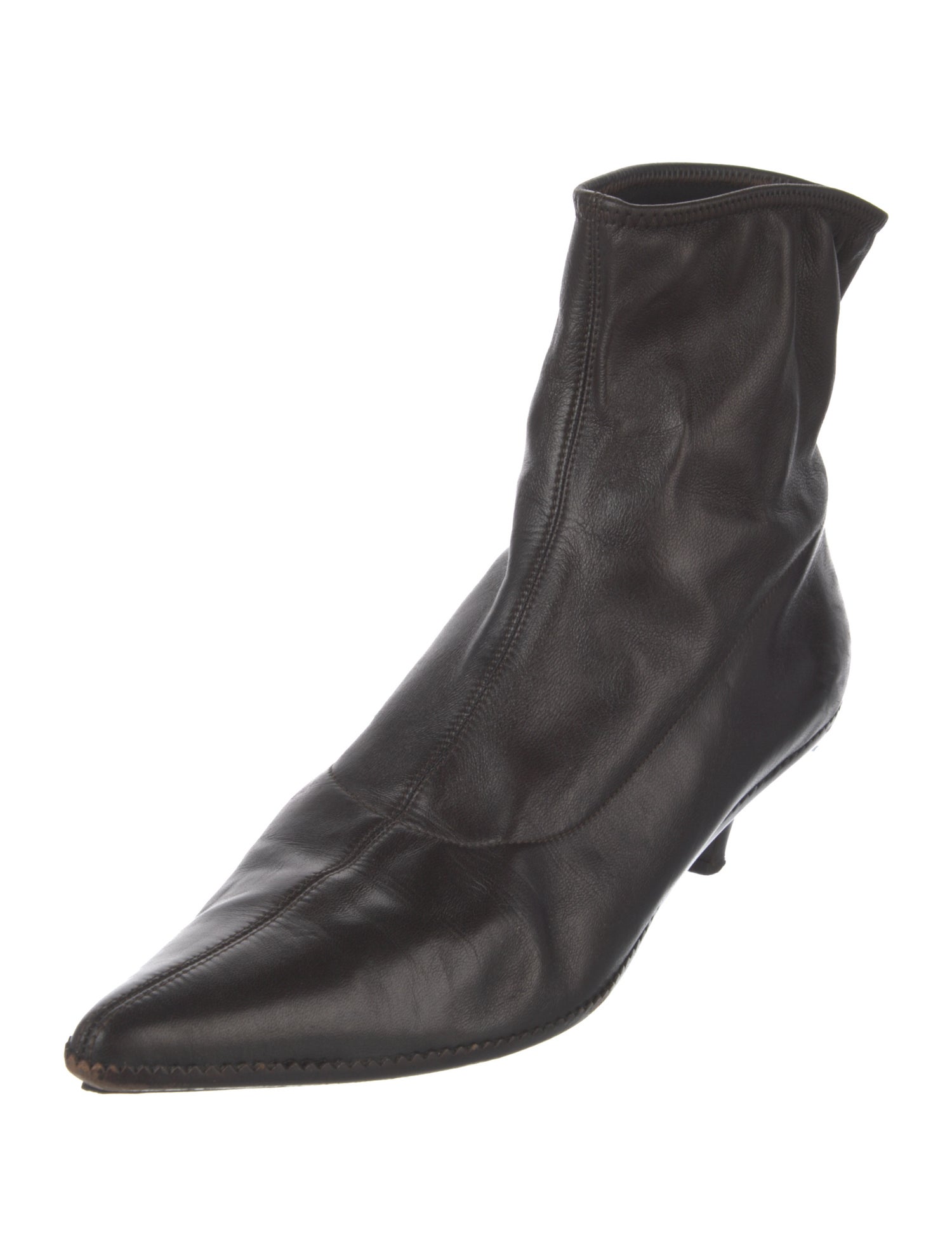 Jil Sander Leather Sock Boots