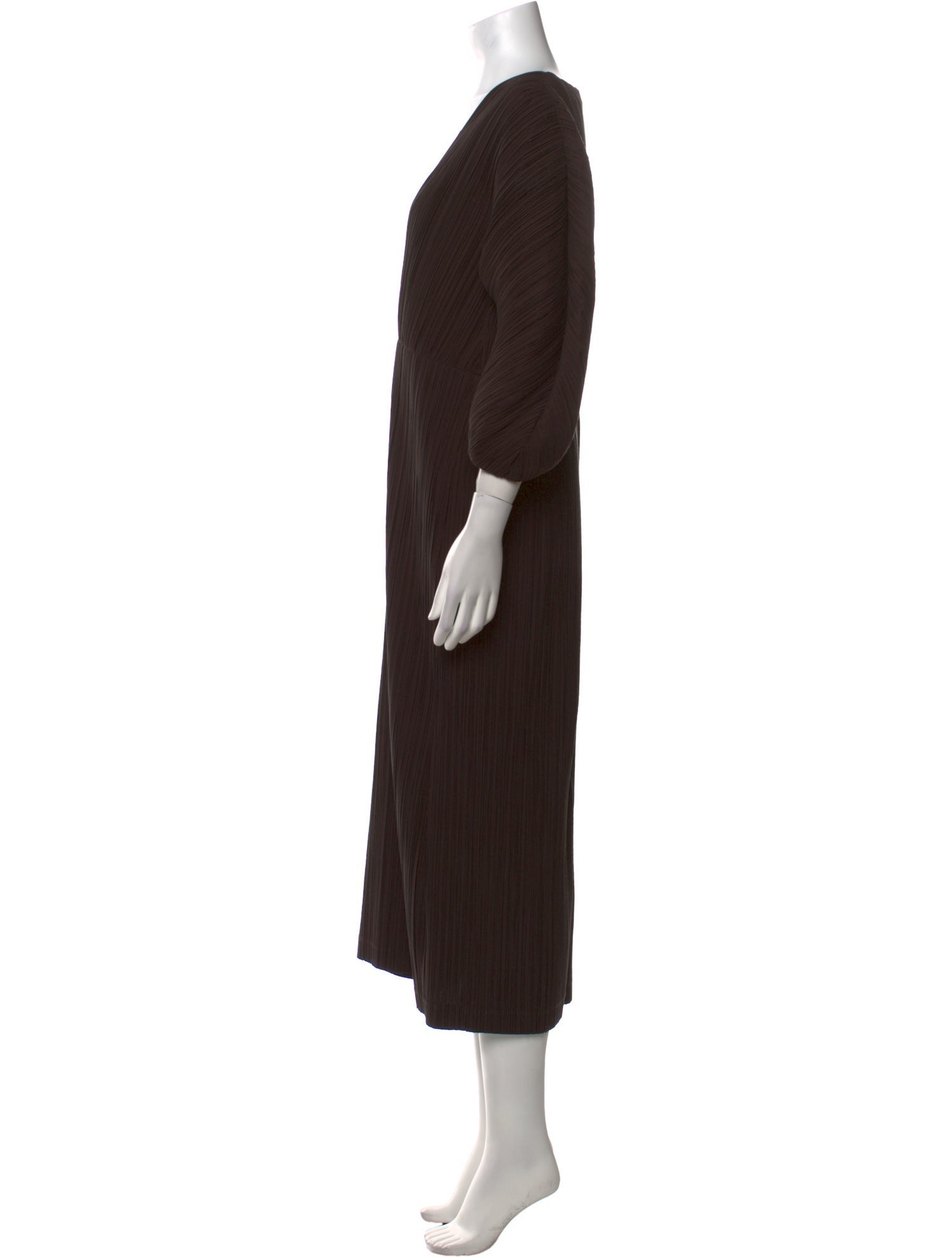 Jil Sander V-Neck Long Dress
