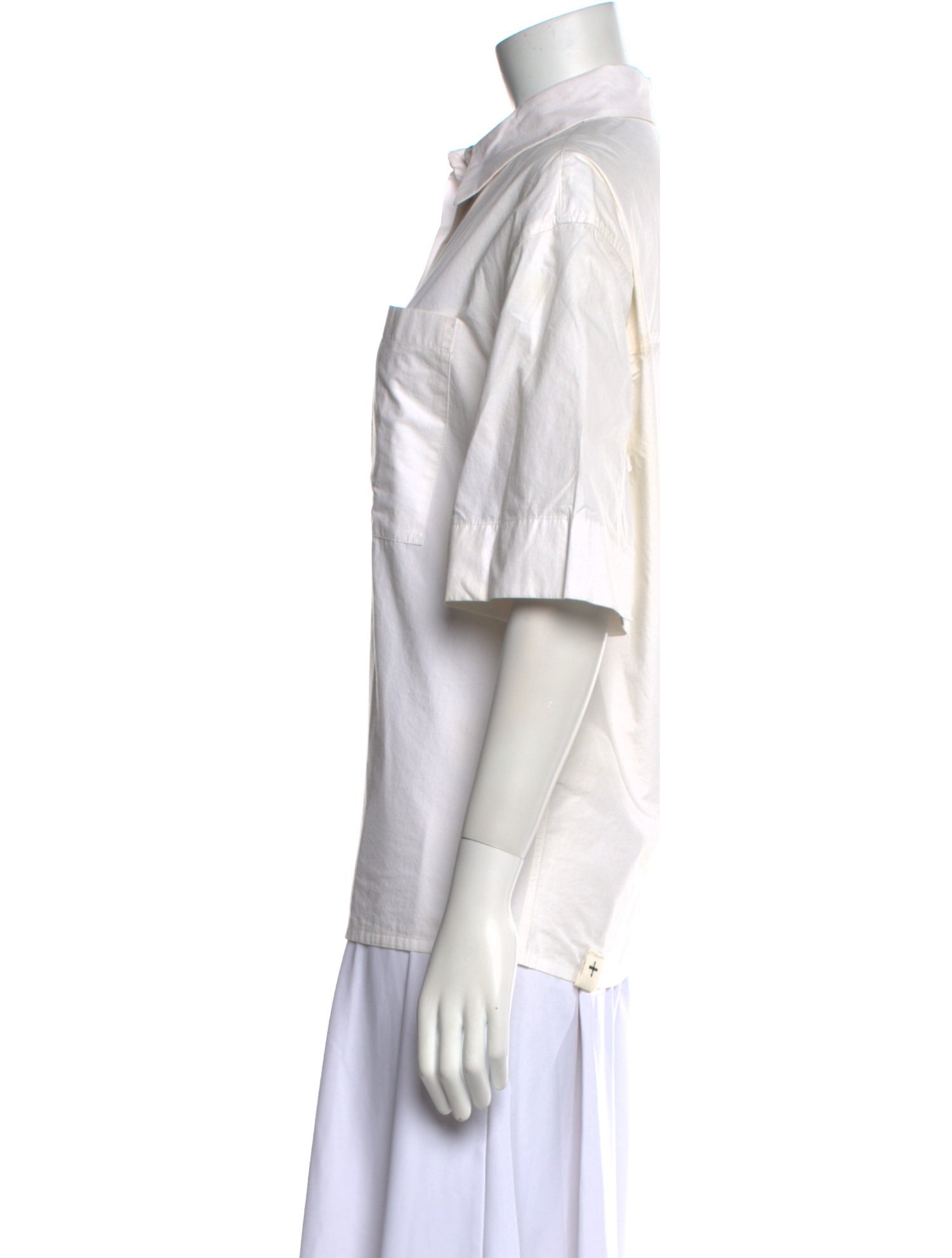 Jil Sander Three-Quarter Sleeve Button-Up Top