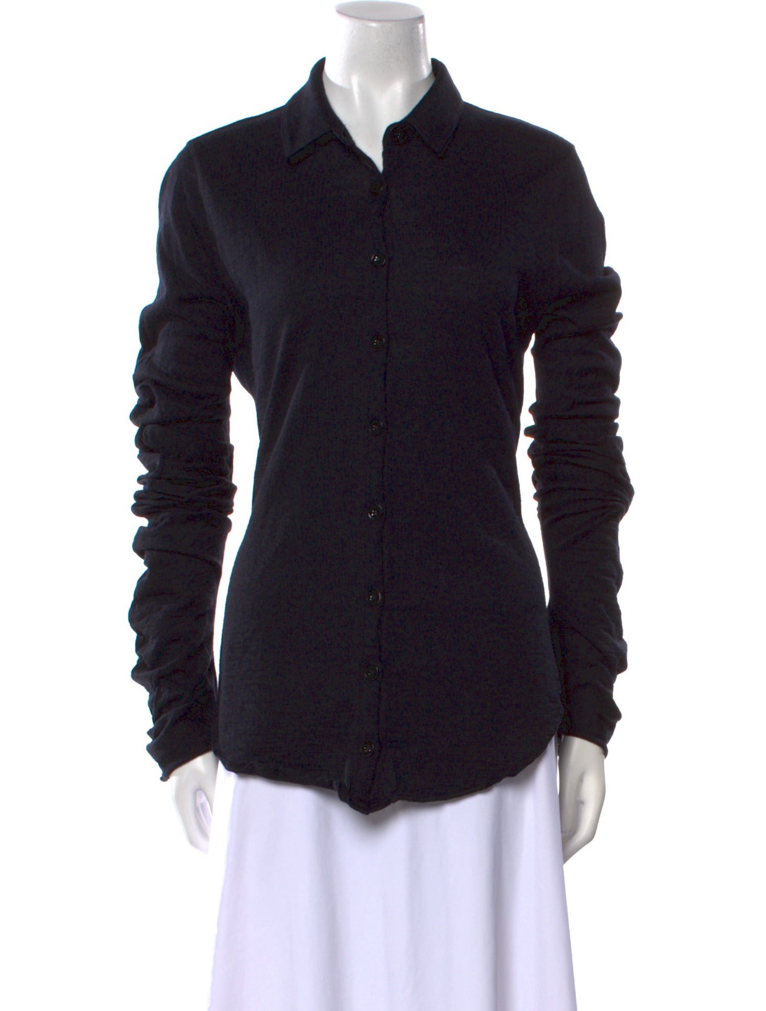 Jil Sander 2019 Wool Button-Up Top