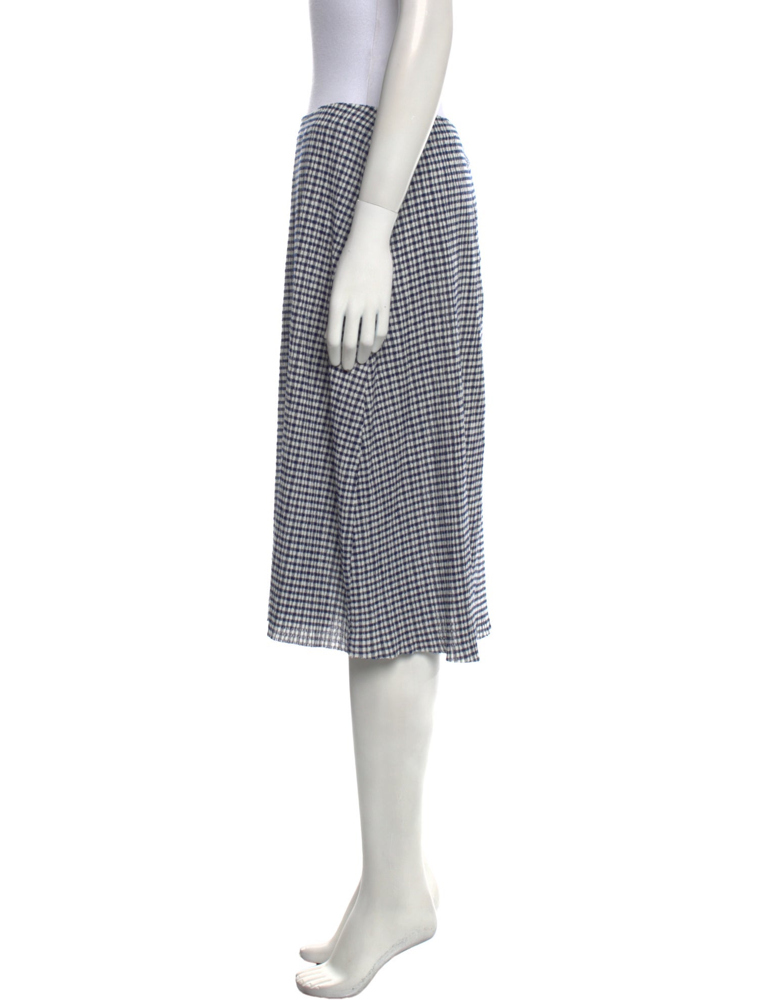 Jil Sander Plaid Print Knee-Length Skirt