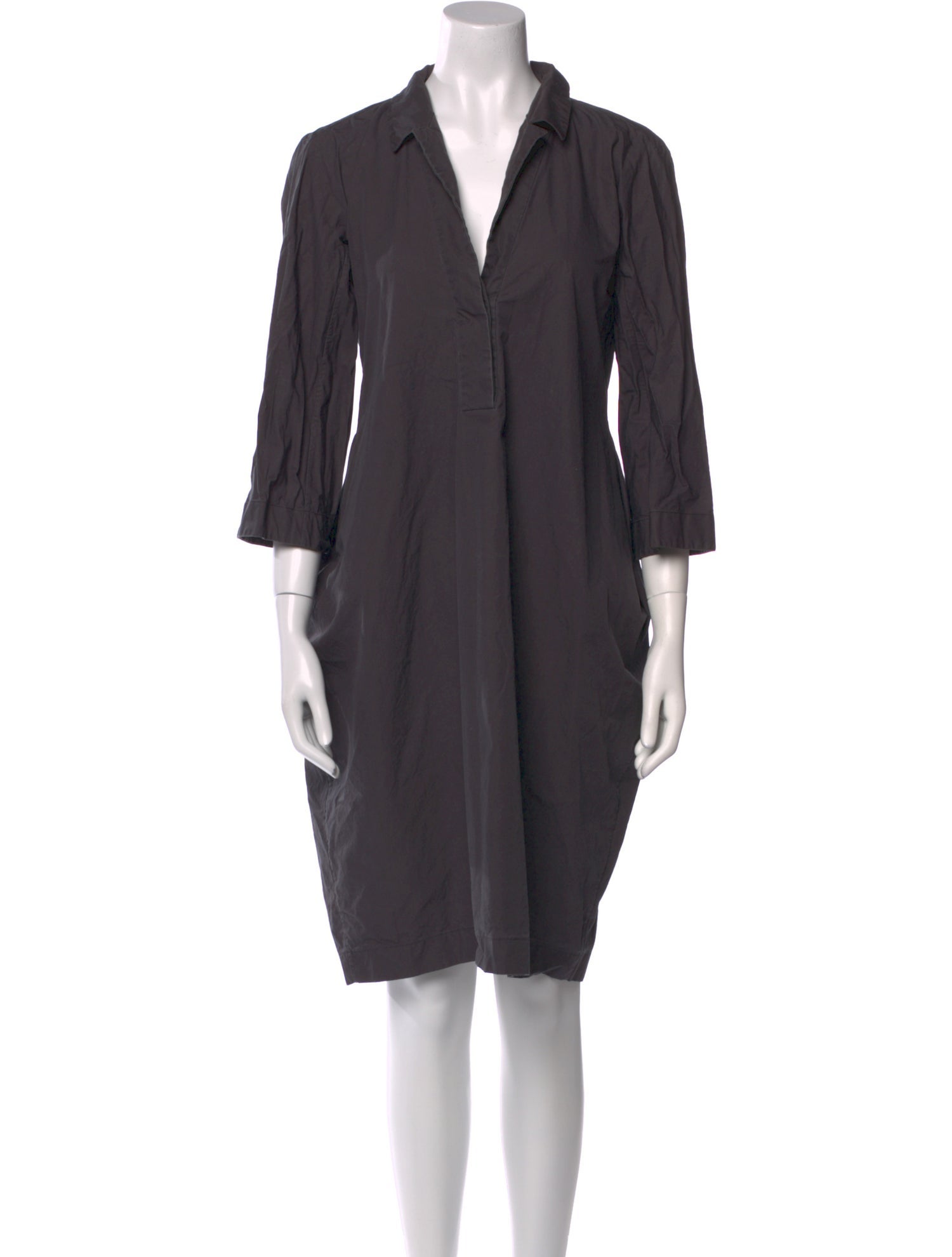 Jil Sander V-Neck Knee-Length Dress