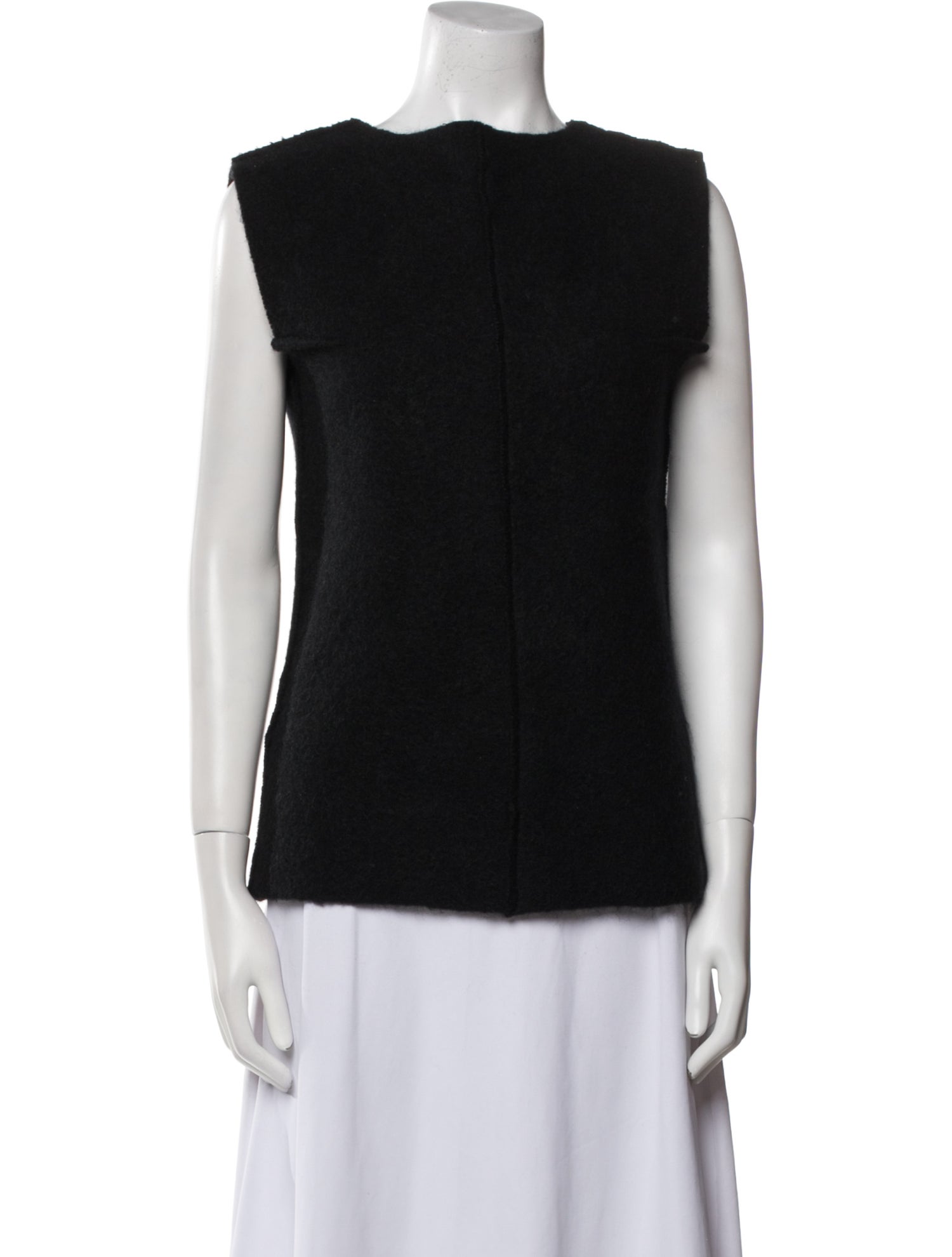 Jil Sander Bateau Neckline Sleeveless Top