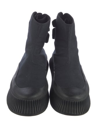 Jil Sander Canvas Chelsea Boots