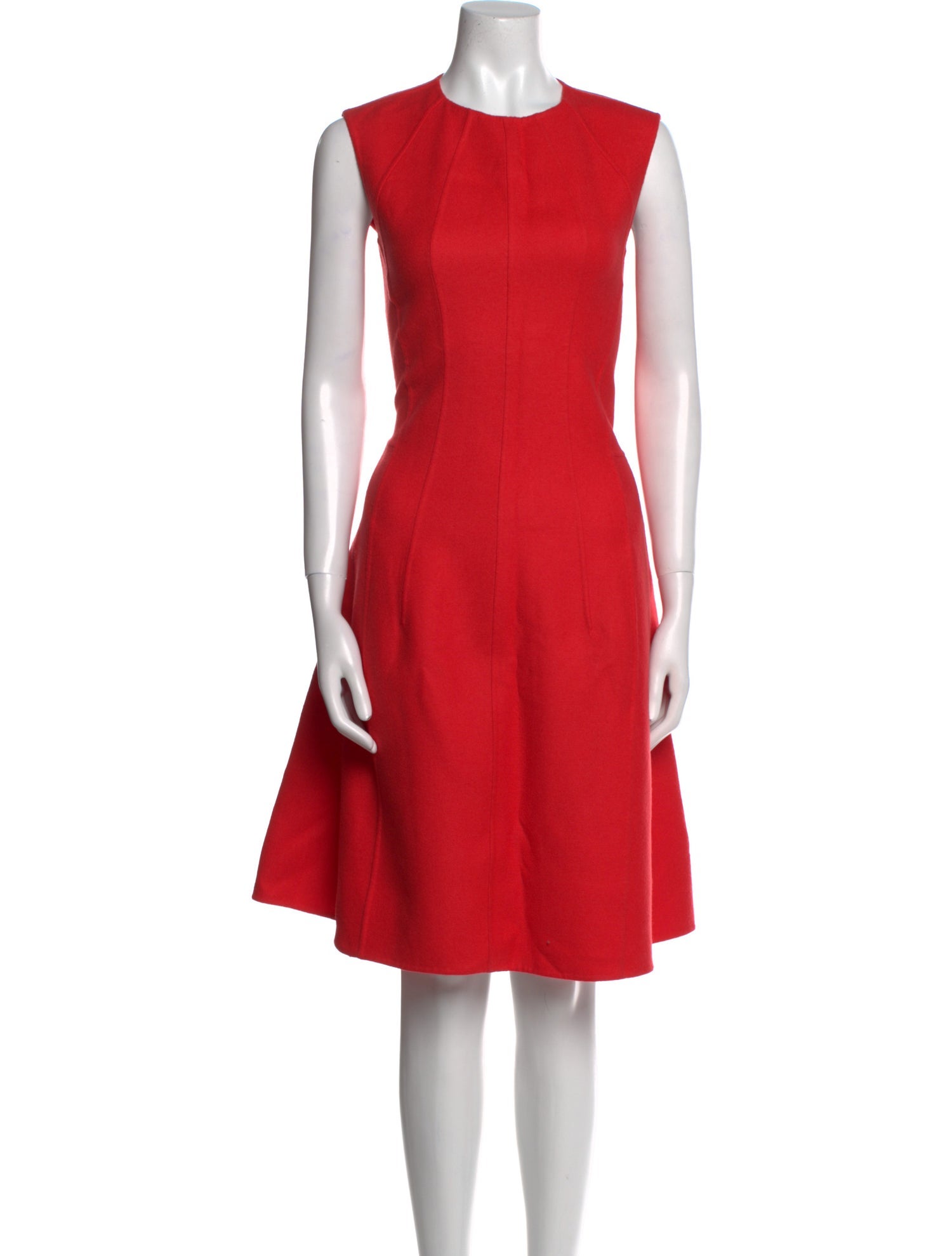Jil Sander Virgin Wool Knee-Length Dress