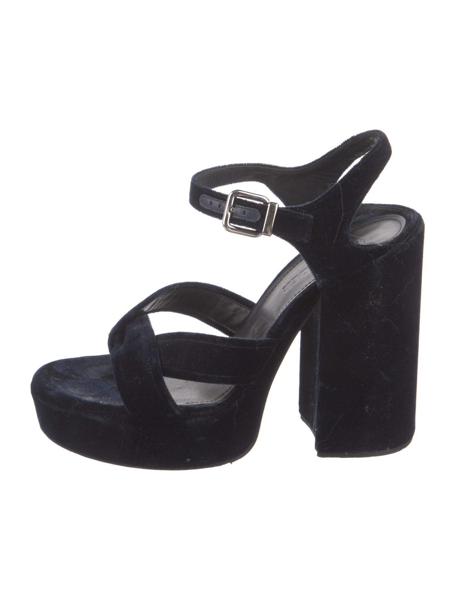 Jil Sander Velvet Sandals