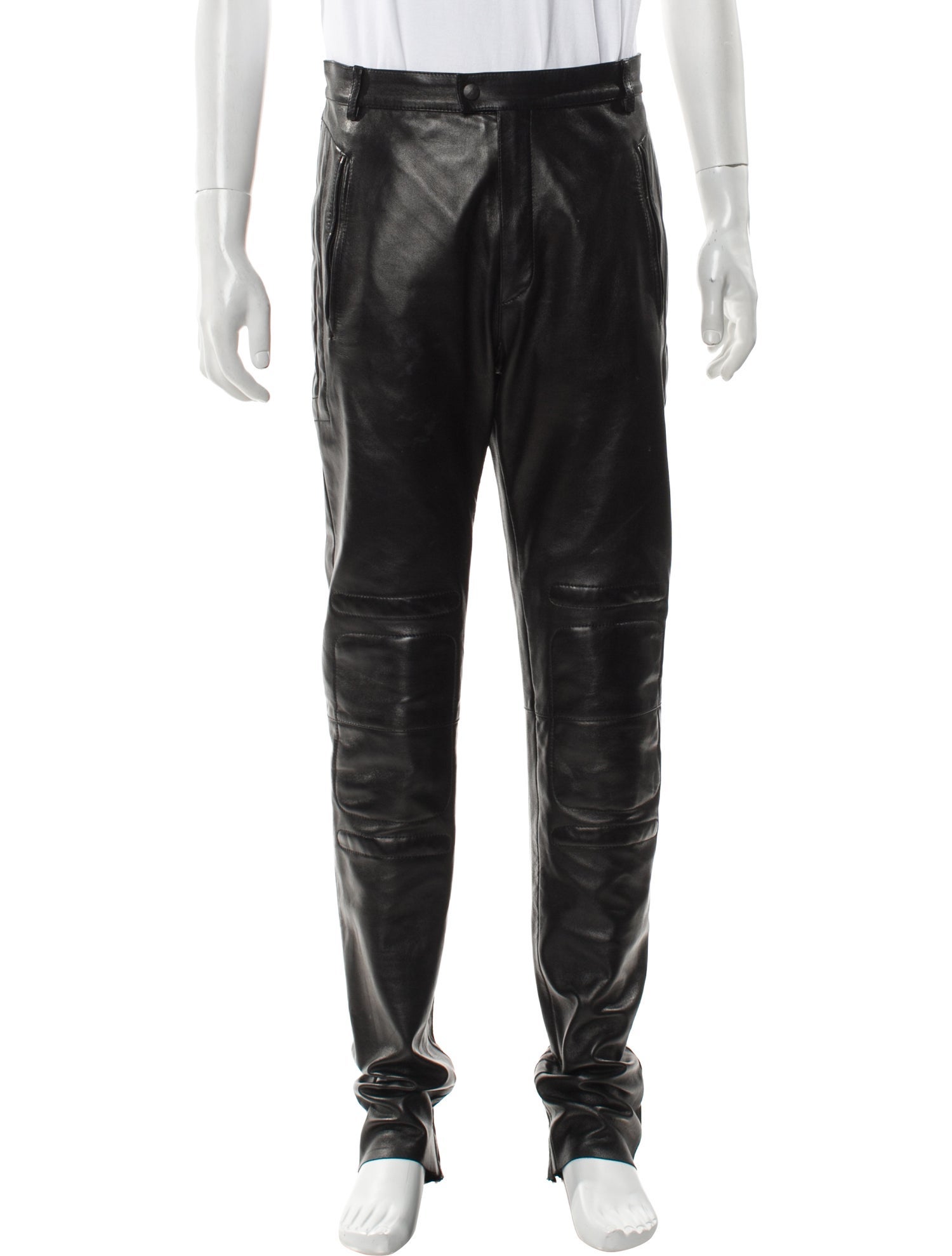 Jil Sander Leather Moto Pants