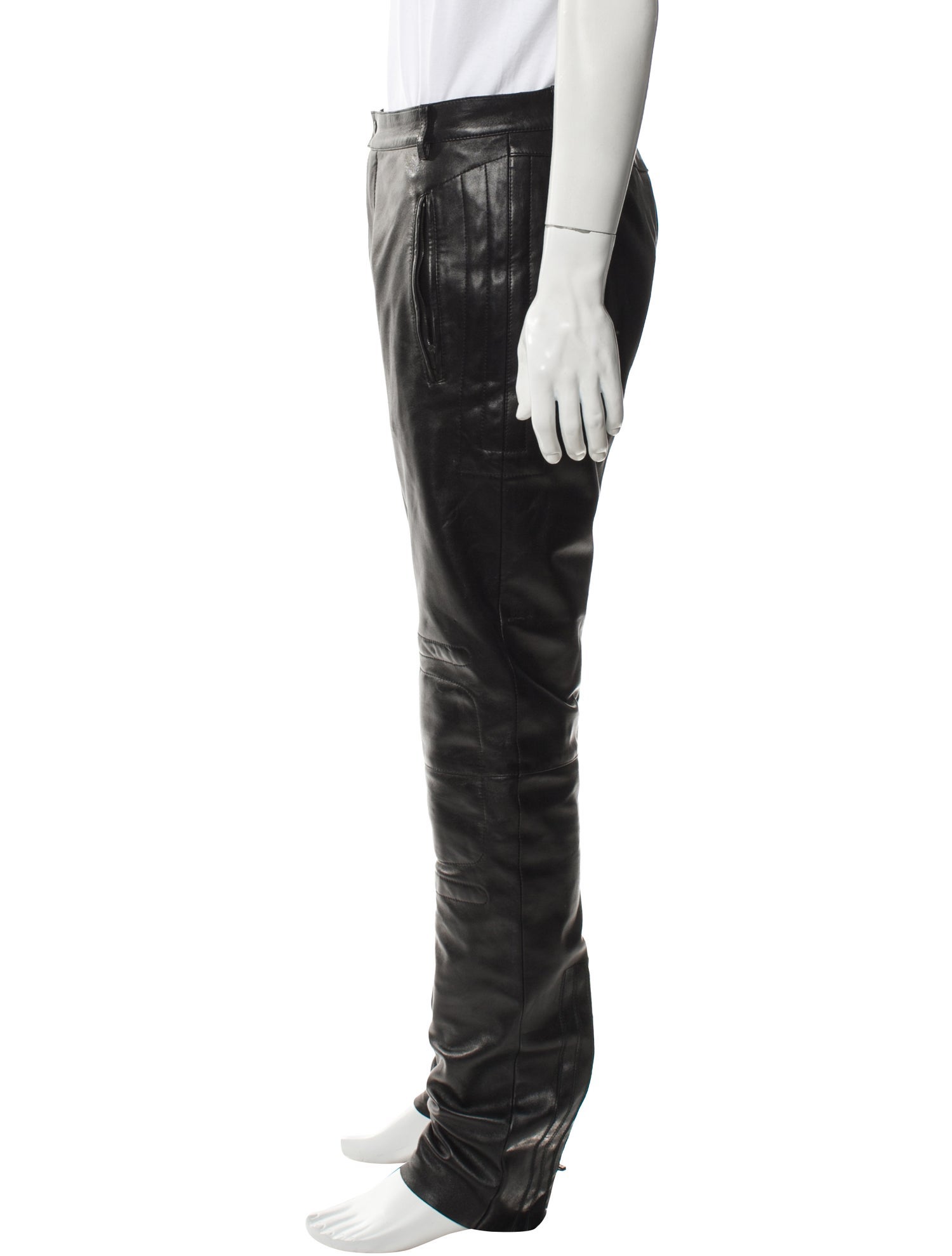 Jil Sander Leather Moto Pants