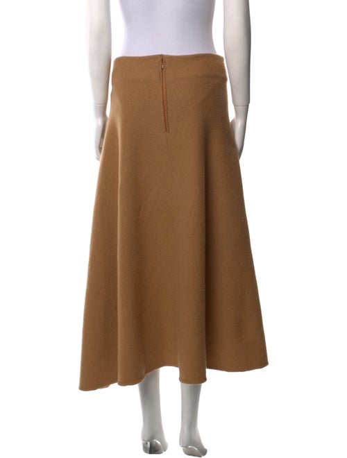 Jil Sander Wool Midi Length Skirt