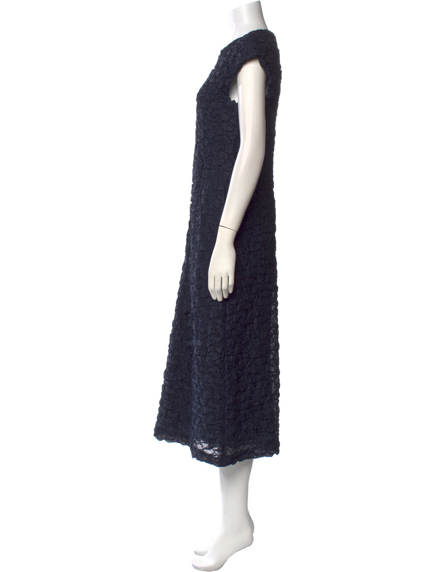 Jil Sander Crew Neck Long Dress