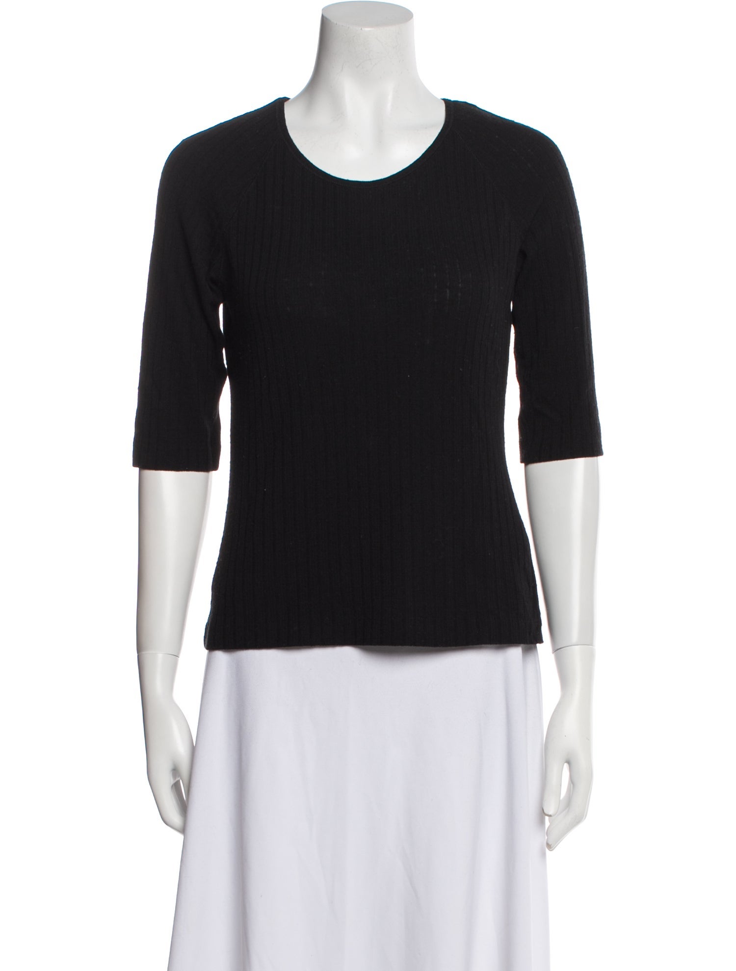 Jil Sander Wool Scoop Neck T-Shirt