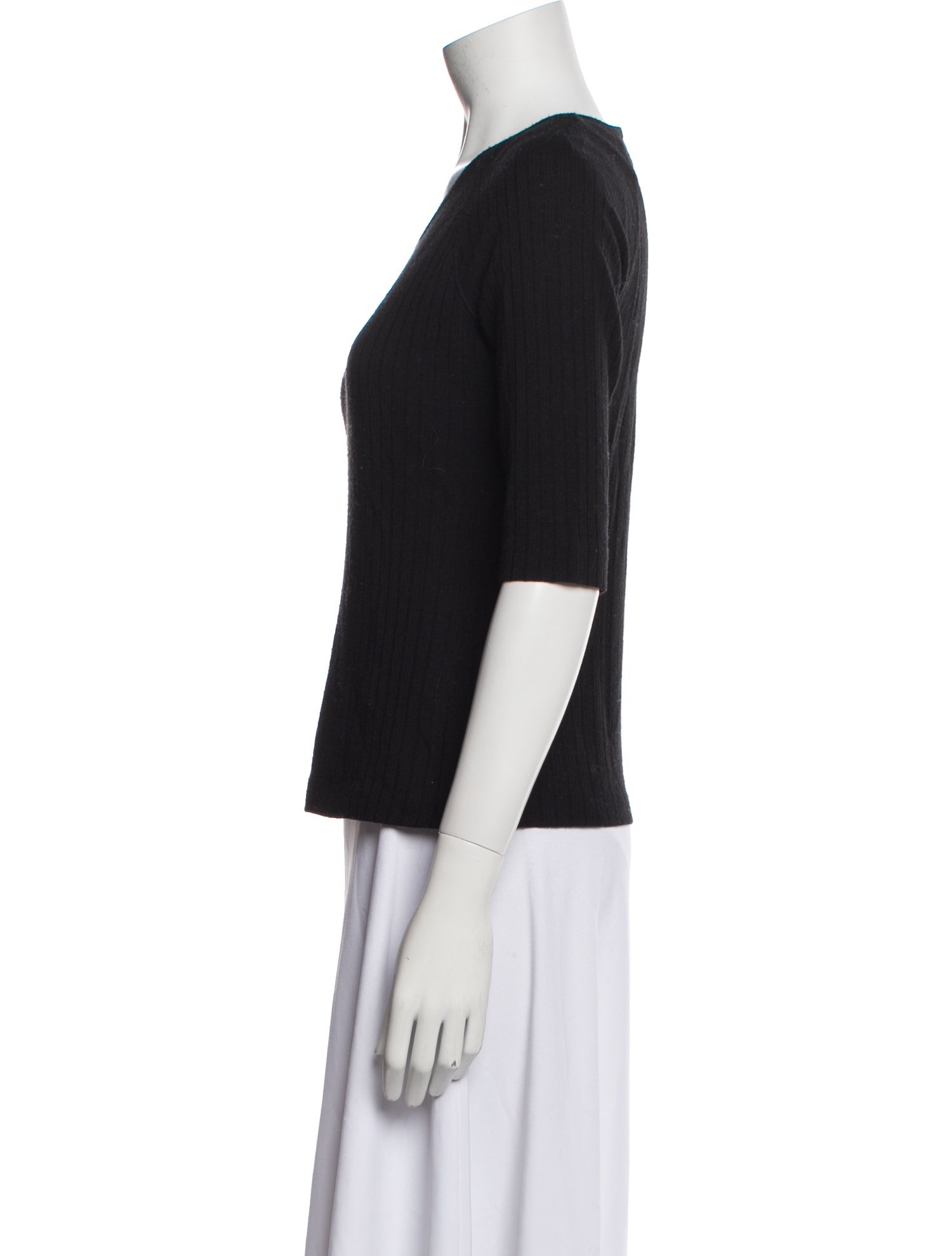 Jil Sander Wool Scoop Neck T-Shirt