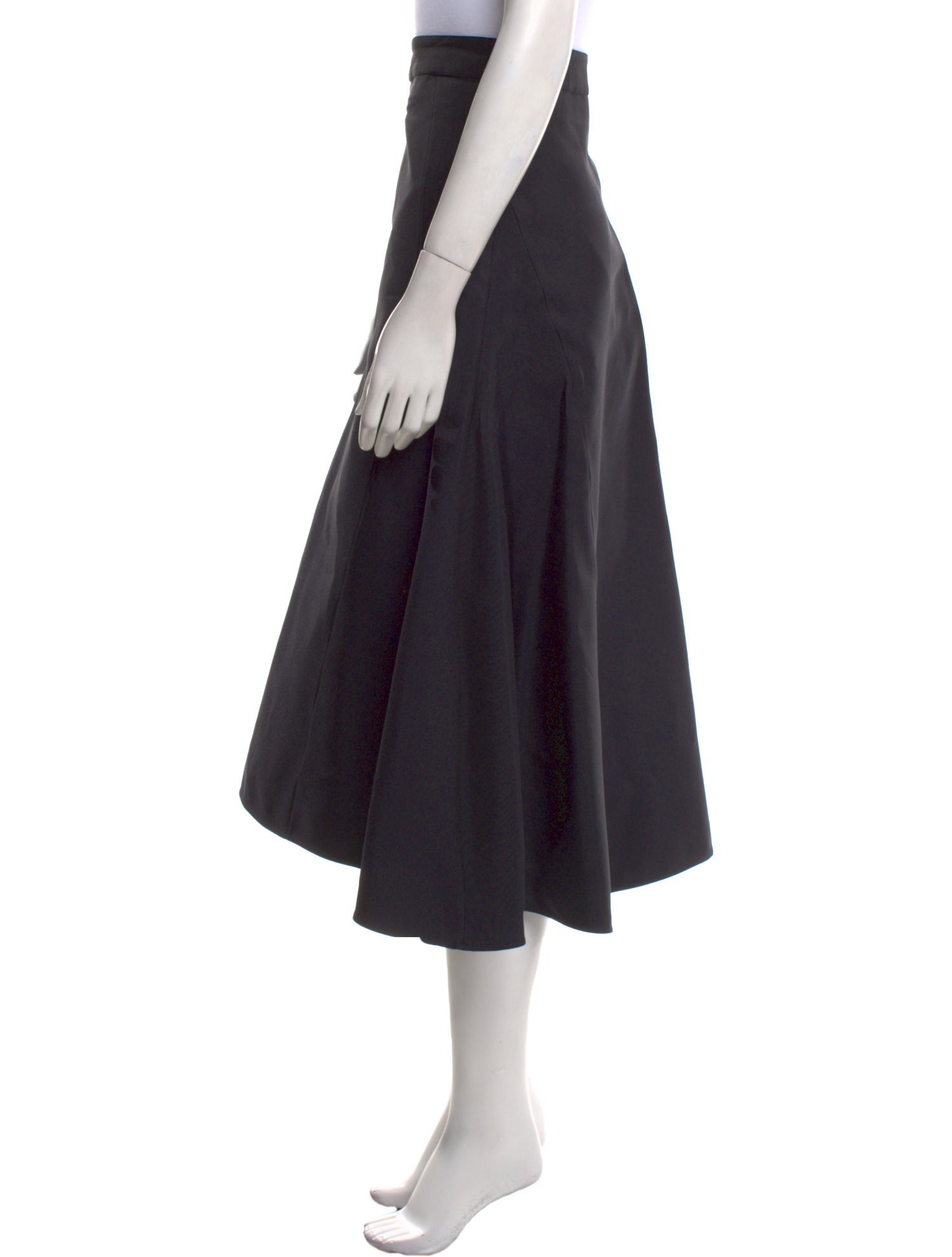 Jil Sander Pleated Accents Midi Length Skirt