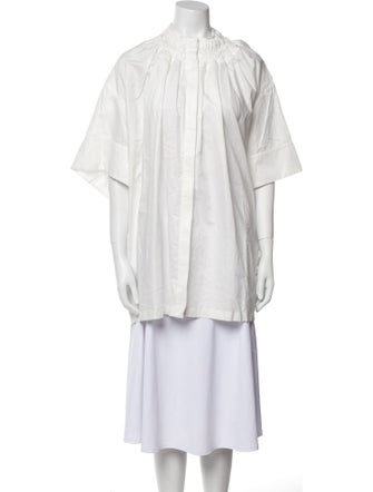 Jil Sander Mock Neck Short Sleeve Tunic