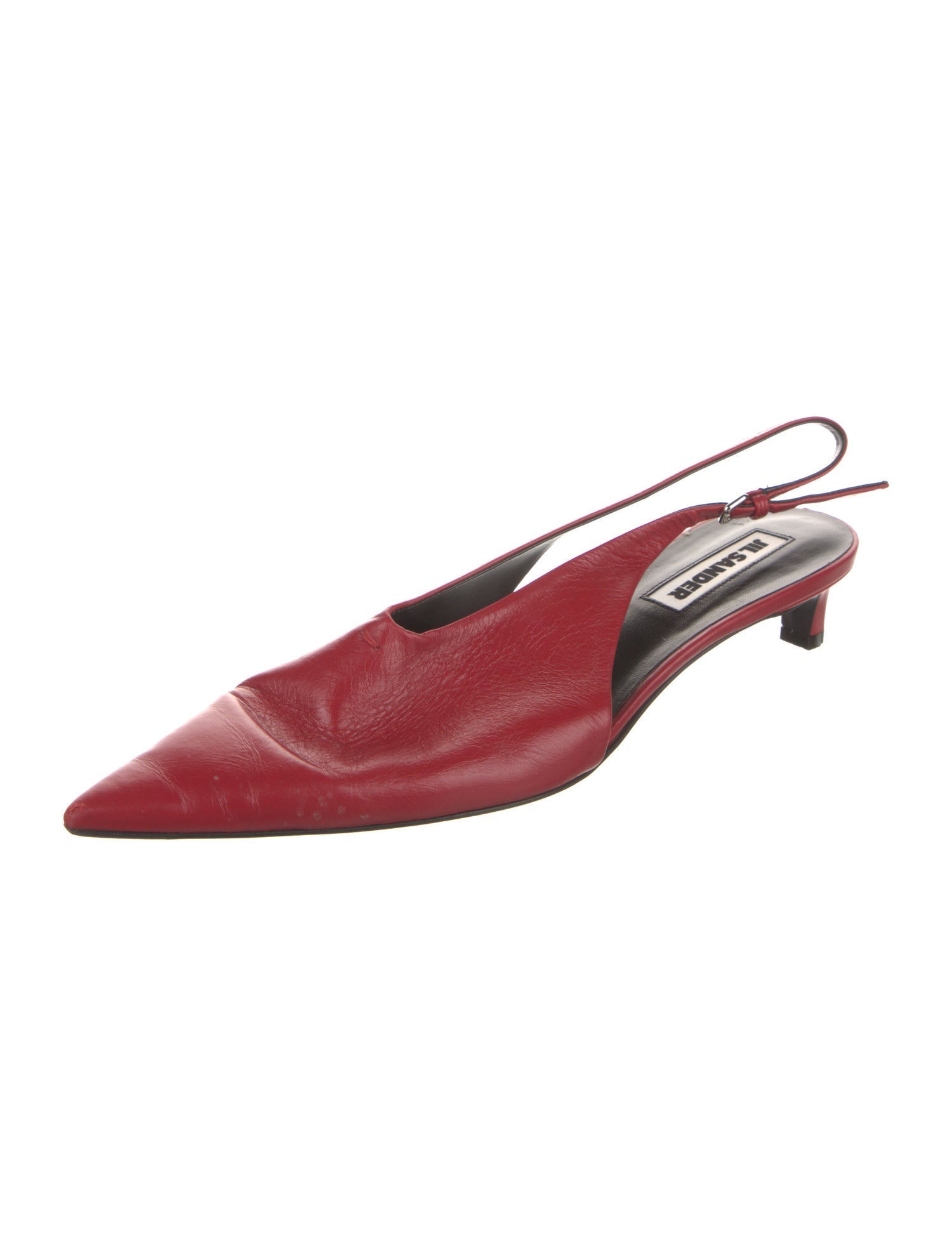 Jil Sander Leather Slingback Pumps
