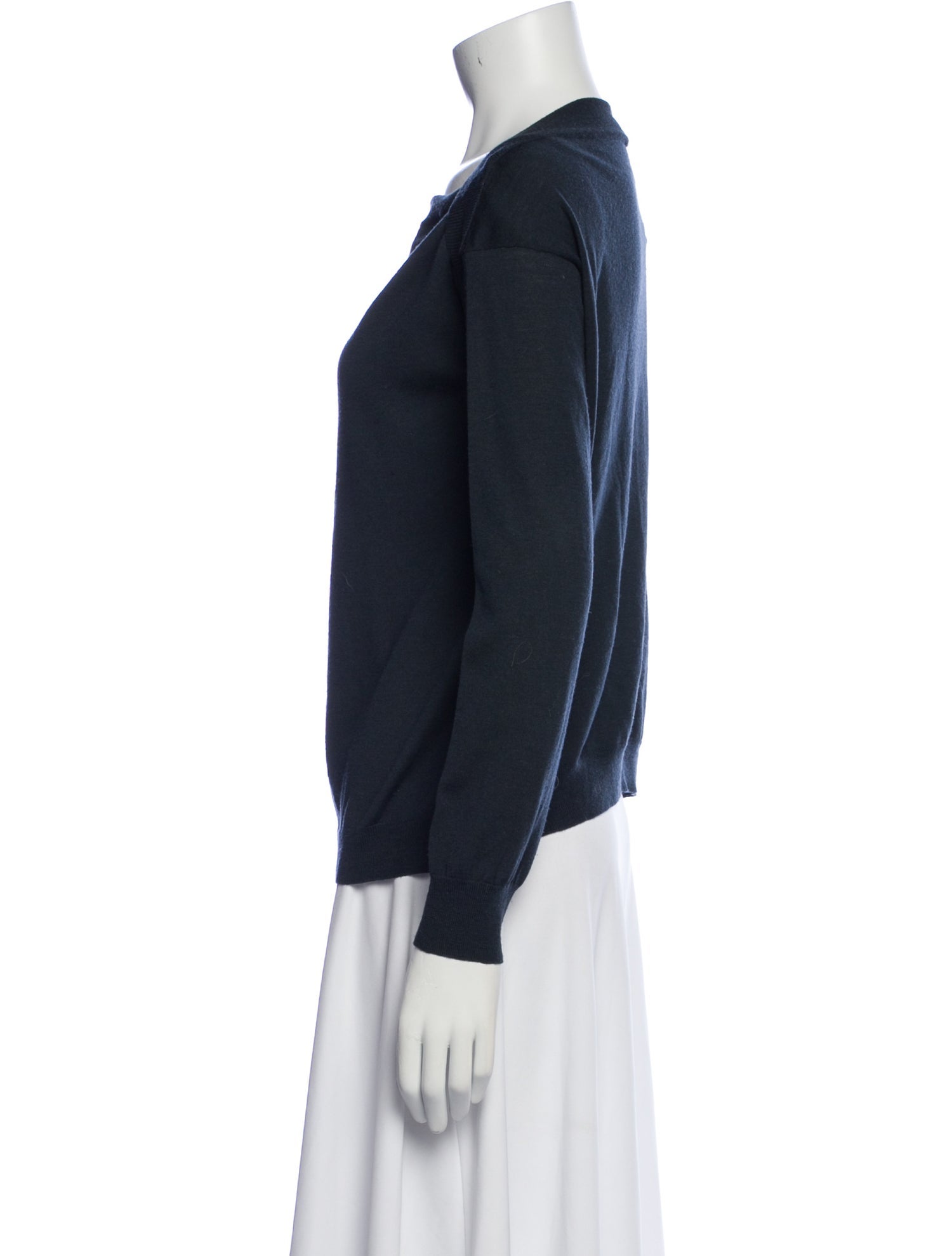 Jil Sander Virgin Wool Cowl Neck Sweater