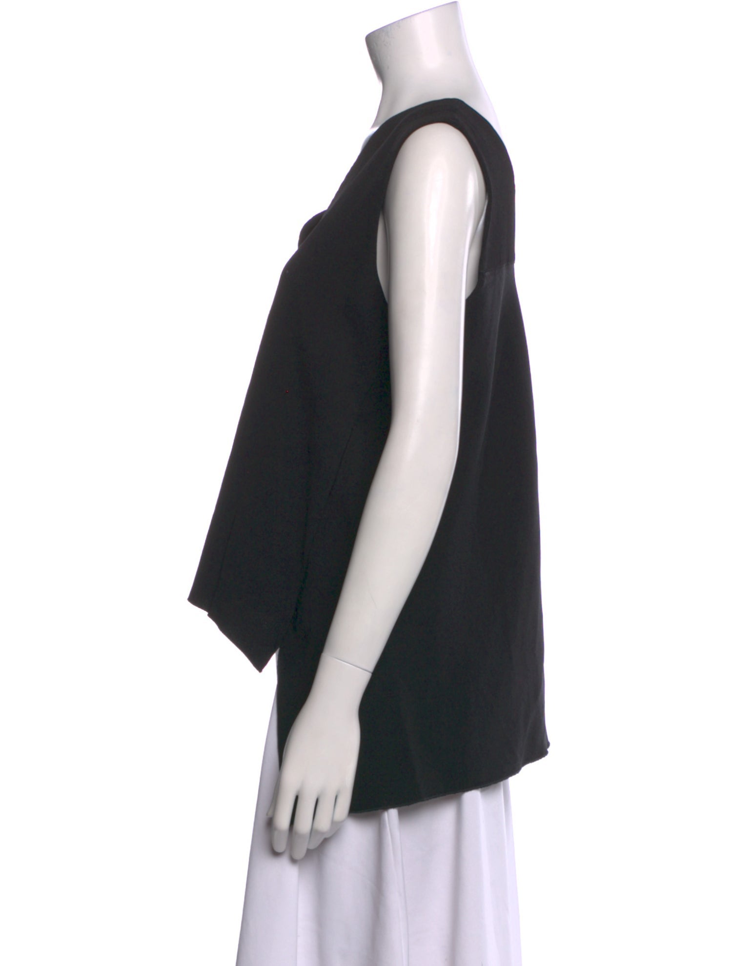 Jil Sander V-Neck Sleeveless Crop Top