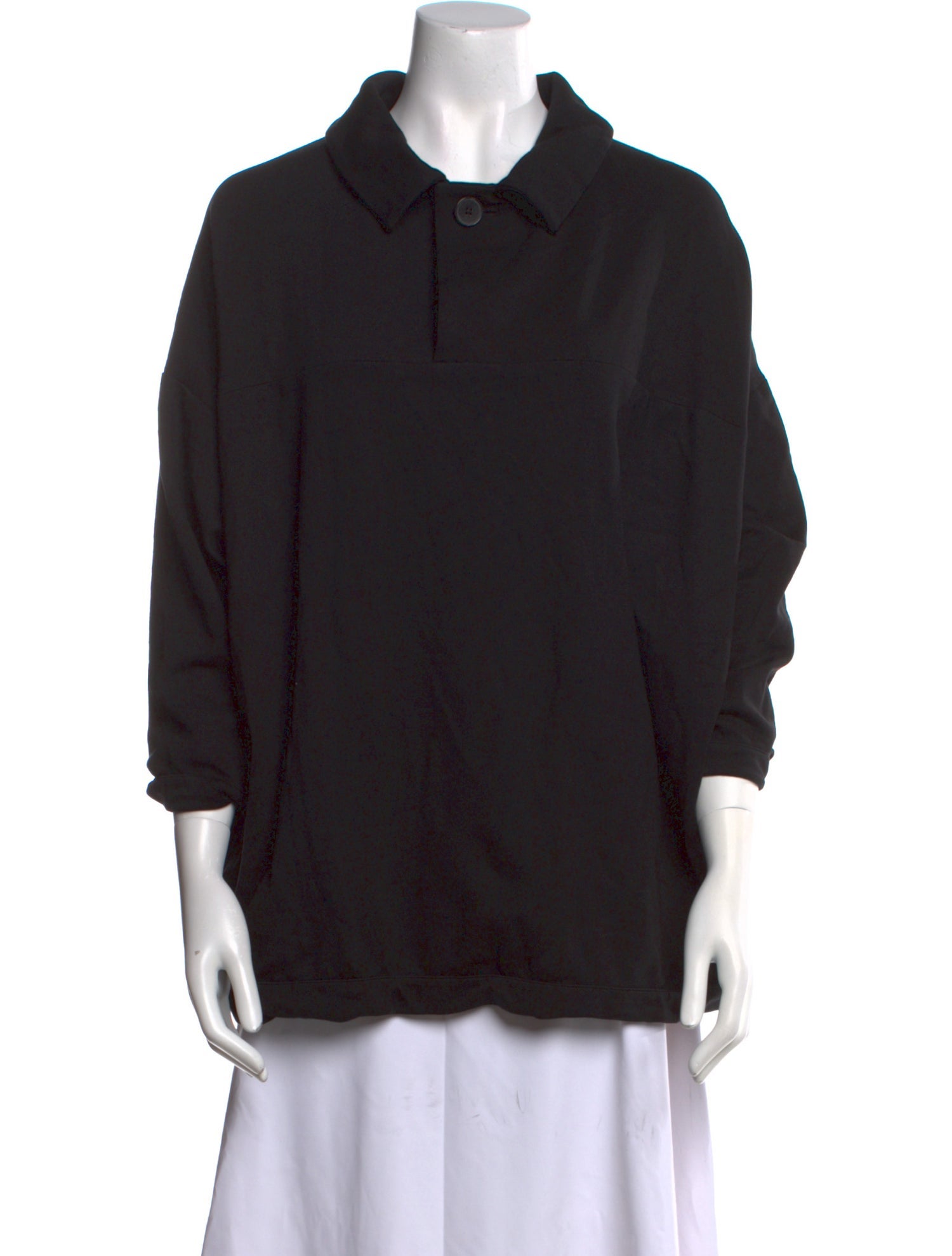 Jil Sander Three-Quarter Sleeve Button-Up Top