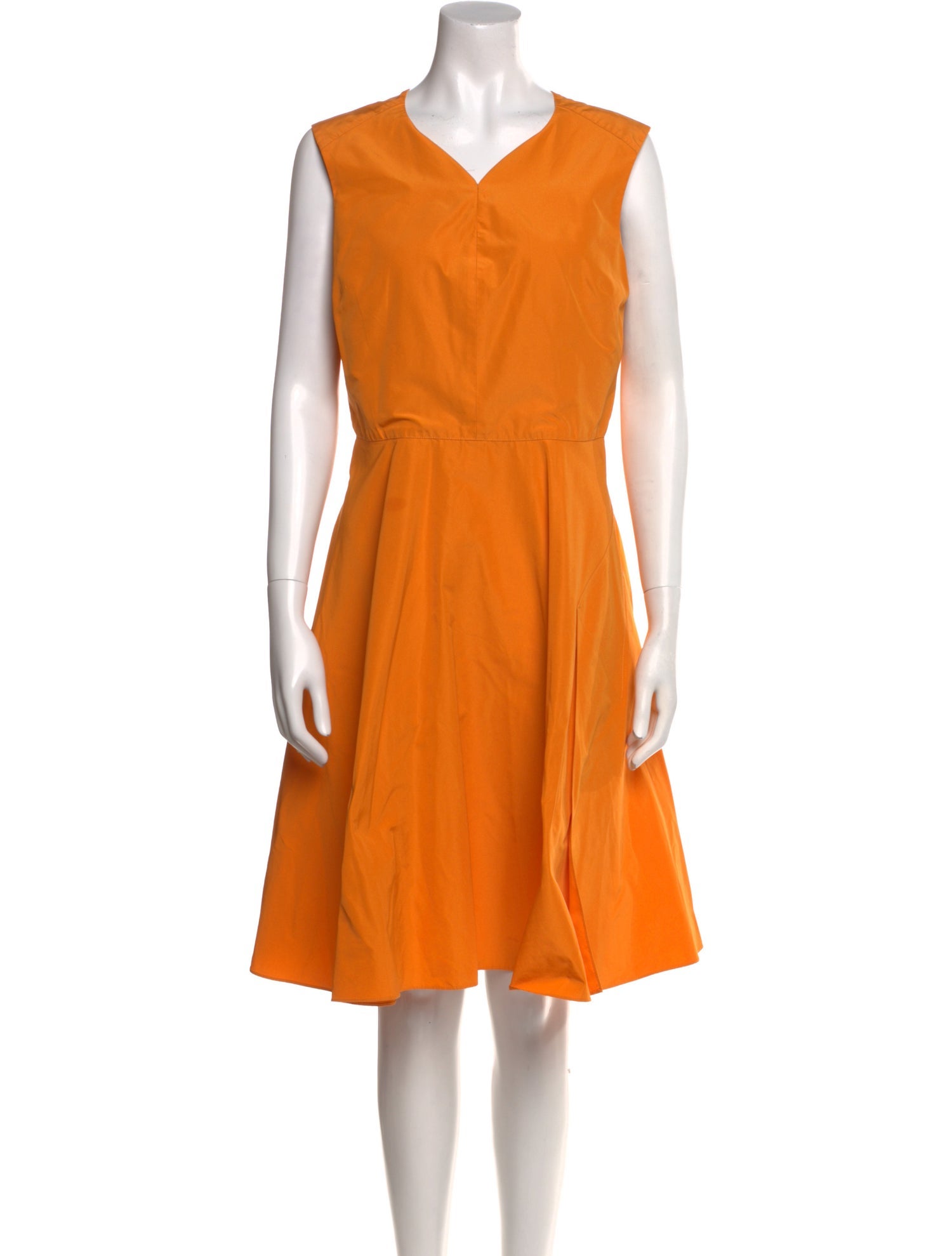 Jil Sander V-Neck Knee-Length Dress