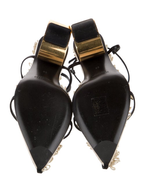 Jil Sander Leather T-Strap Sandals