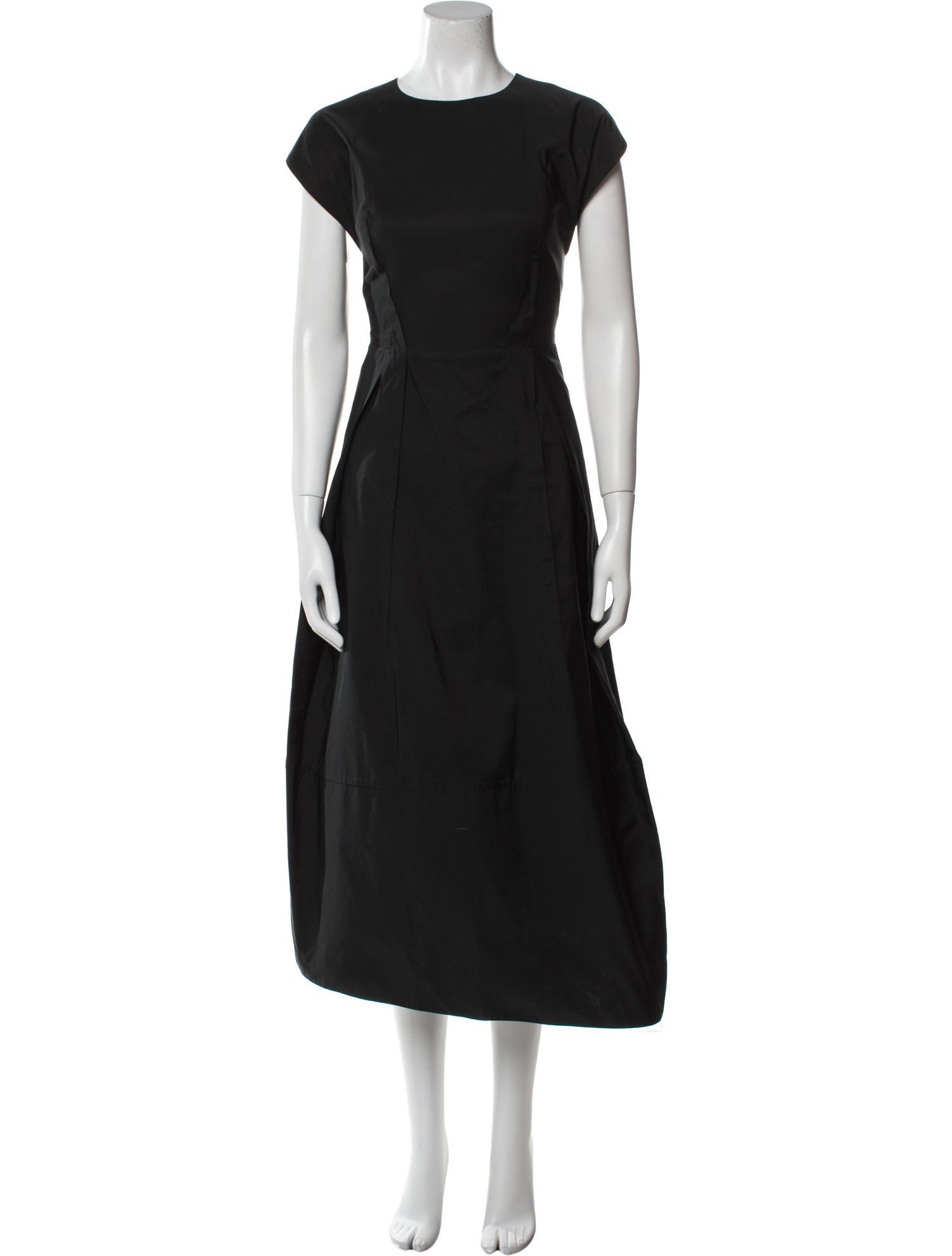 Jil Sander Crew Neck Midi Length Dress