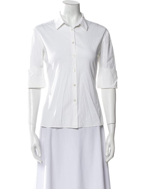 Jil Sander Three-Quarter Sleeve Button-Up Top