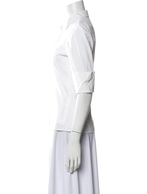 Jil Sander Three-Quarter Sleeve Button-Up Top
